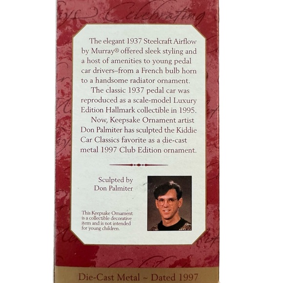 Hallmark Keepsake Ornament 1937 Stonecraft Airflow Die Cast Truck 1997 VTG - Picture 4 of 6